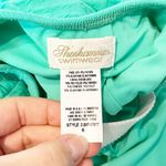 Shoshanna  Solid Texture High Neck One Piece Swimsuit Mint Green 6 Photo 2