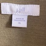 J Jill shirt jacket olive green button front boxy shacket XL Photo 6