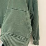 Aerie Dark Green Oversized V-Neck Hoodie size XS Photo 4