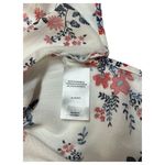 Lucky Brand  Top Womens XL Floral Long Sleeve Popover Tie Neck Boho Peasant White Photo 9