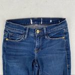 frame denim Frame Stretch Medium Wash Distressed Denim Crop Jean Photo 2