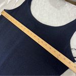 Alex Evenings  Sparkly Maxi Dress navy blue Plus Size 18 sleeveless semi sheer Photo 6