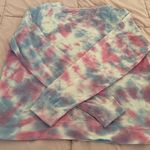 Sanctuary tie dye pink blue ombré modal blend relaxed fit sweater, size S boho Photo 5