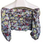 ZARA puffy sleeve floral smocked blouse Photo 0