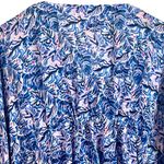 Simply Southern  Kimono Beach Cover Up L XL Floral Pink Tassel Fringe Resort Swim Photo 7