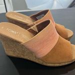 Toms  Authentic Women’s Monica Mule Wedge Heel size 8 Photo 0
