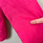 Soft Surroundings  Shirt Womens Medium Pink 100% Linen‎ Button Up Long Sleeve Photo 7