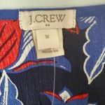J.Crew Factory Floral Tissue Tunic Swim Cover Up Medium NWT Blue Red Photo 5