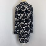 Equipment  Femme Silk Shirt Dress Womens Small Black Floral Print Button Photo 6