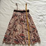 Axes Femme red mixed stripe smocked top dress ruffles Size medium, from Japan Brown Photo 4
