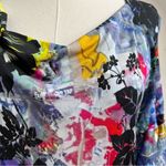 Patrizia Pepe Designer Graphic Stretchy Bodycon Dress size 10 Medium Purple Photo 4