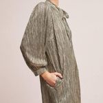 SABINA MUSÁYEV Tied Shimmer Tunic dress size small Silver Photo 11