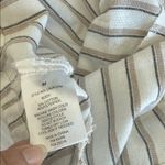 Cavalini  Striped Utility Jacket in Cream and Brown Photo 12