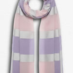 Charming Charlie One Size Pink and Purple Stripe Sparkle Scarf Photo 0
