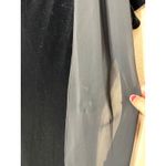 Social Circles Black Velvet Evening Dress Sheath Draped Shawl Collar Size 10 Photo 3