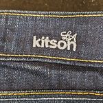 💕KITSON💕 Y2K Play Me Denim Mini Skirt ~ Dark Blue Wash 30 Size undefined Photo 4