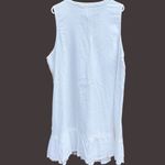 Joie NWT  Boho Ruffle Hem Sleeveless Dress White Size 2X Photo 9