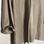 Eileen Fisher Silk Linen Open Blazer Long Topper Lightweight Minimalist Preppy Photo 2