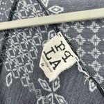 PPLA  Black Boho Kimono Patchwork Long Line Open Front Festival Size M Photo 9