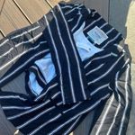 Anthropologie NWT CARTONNIER BY  BLACK PINSTRIPED BLAZER Photo 0