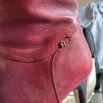 Etienne Aigner Leather Tall Red Boots Photo 6