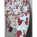 OU Oklahoma Sweatshirt Adult M Maroon Logo University Tie Dye Warm Size M Photo 4