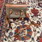Dooney & Bourke Vintage Small Pebble Leather Crossbody Satchel Taupe Tan Photo 0