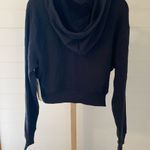 No Boundaries  Star Graphic Cropped Zip Up Hoodie Black Women's Photo 2