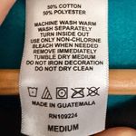 Grandmacore Granny Cottage Crewneck Sweatshirt Y2K Teal Blue Floral Medium Photo 4