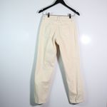 L'Agence Women's Marjorie Mid Rise Slouch Straight Leg Cotton Pants Oat Neutral Photo 3