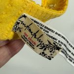 Free People Galloon Halter Yellow Lace Bralette Size Medium Photo 3