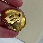 1930’s Art Nouveau pearl Clamshell dress clip Black Photo 2