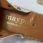 Maypol  Anthro white leather studded espadrille wedges Photo 3