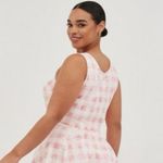 Torrid Women’s Plus Size 2X Pink Plaid Cropped Tank Top Photo 1