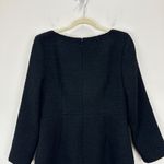 J.Crew  Sophia Scoopneck Dress Tweed Classic Preppy Cocktail Wool Black US 12 NWT Photo 7
