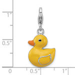 Sterling Silver Amore La Vita Enameled 3-D Duck Charm Photo 3