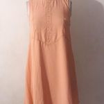 Embroidered Shift Swing Boho Dress Pink Photo 1