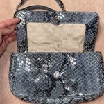 Michael Kors Fulton Denim Blue Python Leather Shoulder Bag Photo 4