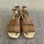 Free People North Shore Clog Tan Leather Strappy Stud Sandals Size 39 Boho EUC Photo 1
