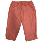 Cabaret Women 100% Silk Pant Lounge Capri Size Xlarge Orange Peach Embroidered Photo 7