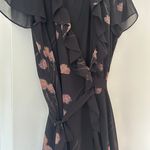 Madewell Georgette Ruffle-Wrap Mini Dress in Aster Portrait Photo 3