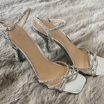 Betsey Johnson  Silver Rhinestone Heels 7.5 Photo 0