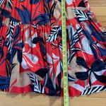 Nic+Zoe  floral midi dress tie back size small Photo 3