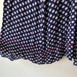 Sundance Aztec Star Print Embroidered Dress High Low Blue Sleeveless Flowy Size M Photo 11