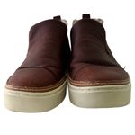 Toms Tom’s Paxton Leather Faux Fur Dark Brown Chukkar Sneaker Size 7 Photo 12