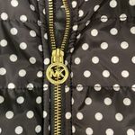 Michael Michael Kors Black & White Polka‎ Dot Puffer Vest Size Small Photo 3