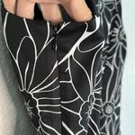 Ralph Lauren Black White Geo Floral Chino Fit Flare Tank Dress Stretchy Flowers Photo 5