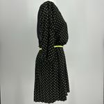 Vera Wang Princess by  Polka Dot Sheer Back Dress With Belt Juniors Size 9 Black Photo 8