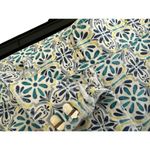 Juniper + Lime Blue Floral Cotton Womens Chino Cuffed Shorts Size 10 Photo 4