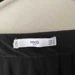 Mango MNG sz M black long sleeve wrap midi dress Photo 3